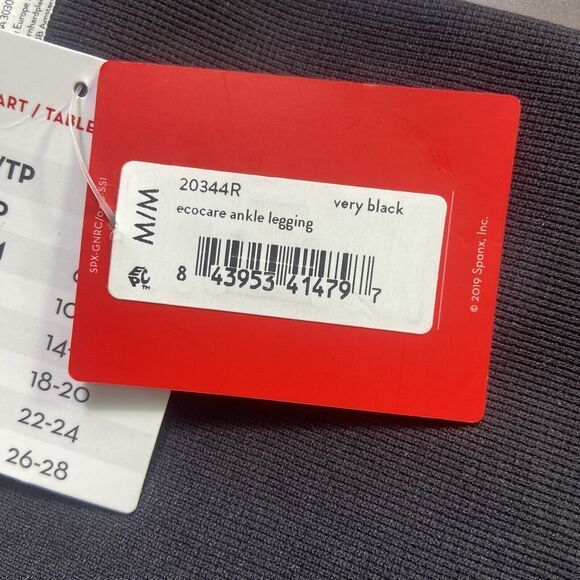 Spanx Shaping Pants Very Black Stretch Size M style 20344R Slimming‎ NWT - Picture 4 of 10